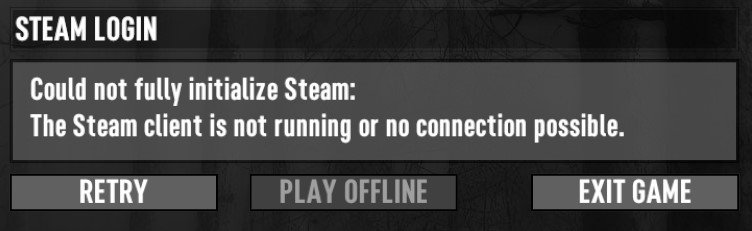 More information about "Steam not running?"